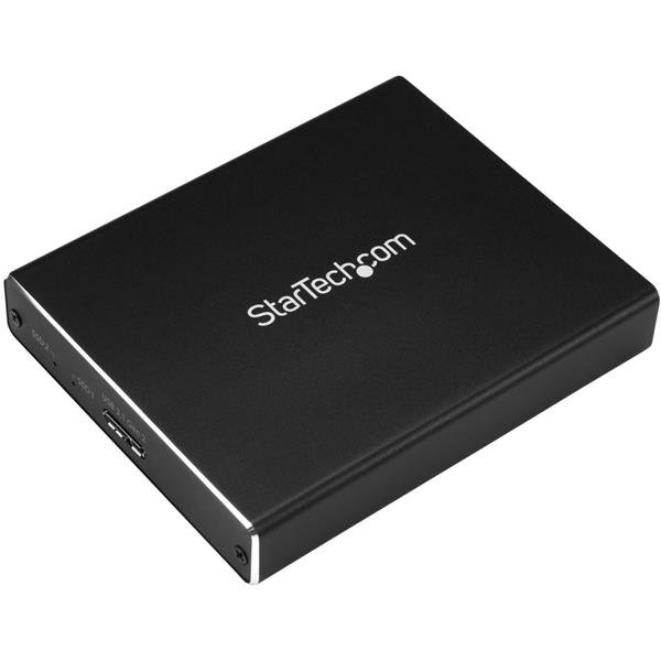 Startech Canada StarTech.com Dual-Slot Drive Enclosure for M.2 SATA SSDs - USB 3.1 (10Gbps) - RAID SM22BU31C3R