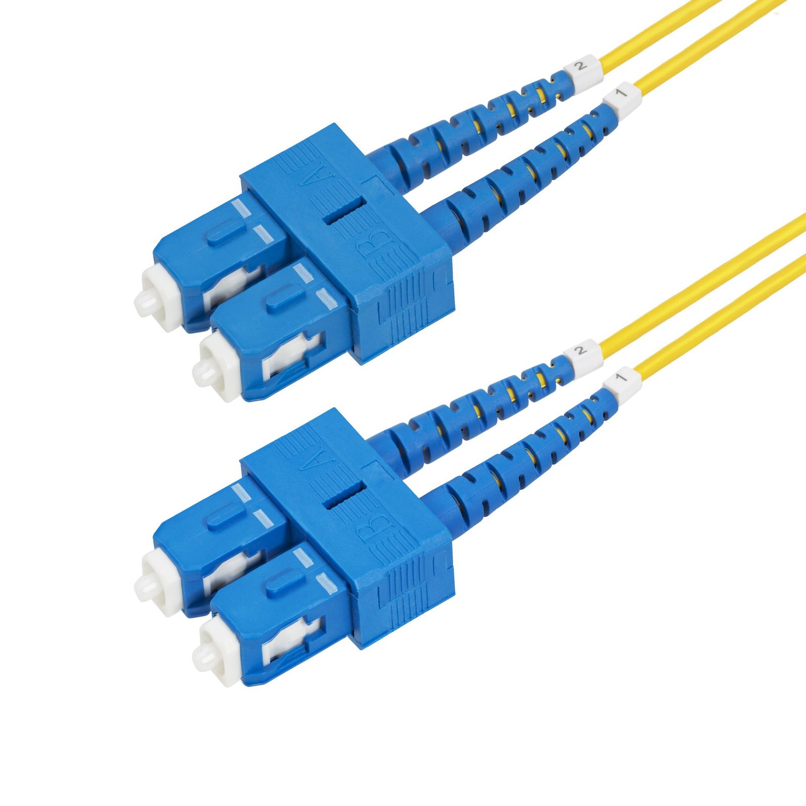 Startech Canada StarTech.com 2m (6.6ft) SC to (UPC) OS2 Single Mode Duplex Fiber Optic Cable, SMDOS2SCSC2M