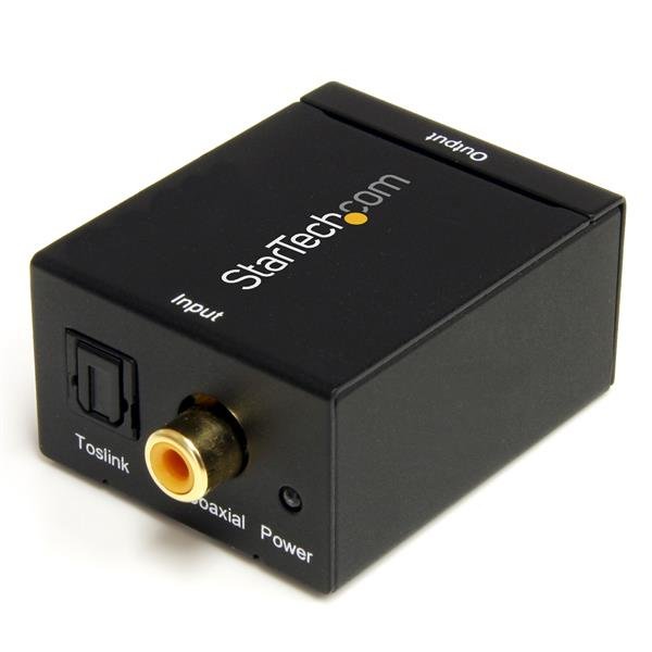 Startech Canada StarTech.com SPDIF Digital Coaxial or Toslink Optical to Stereo RCA Audio Converter SPDIF2AA