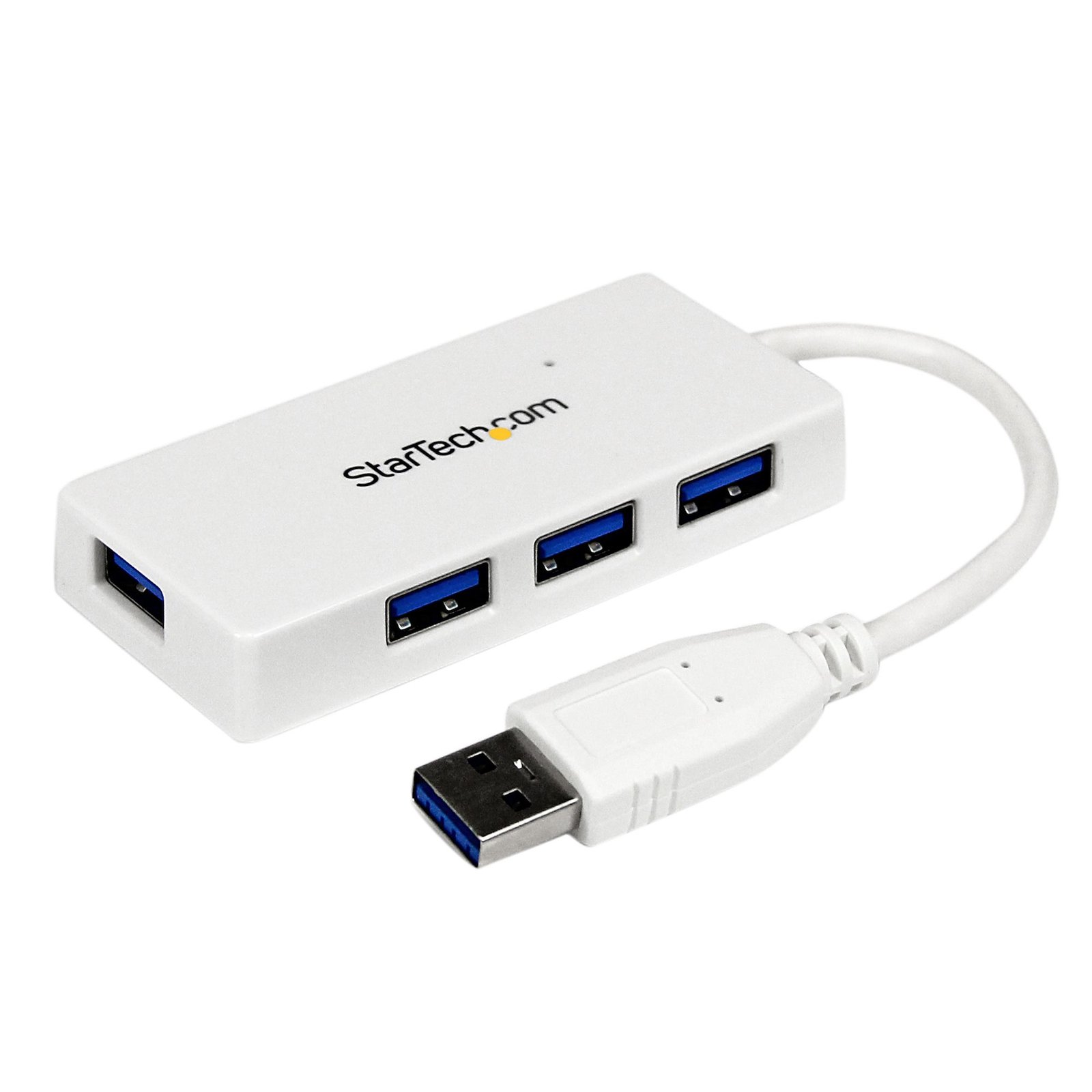 Startech Canada StarTech.com Portable 4 Port SuperSpeed Mini USB 3.0 Hub - White~Portable - 5Gbps -