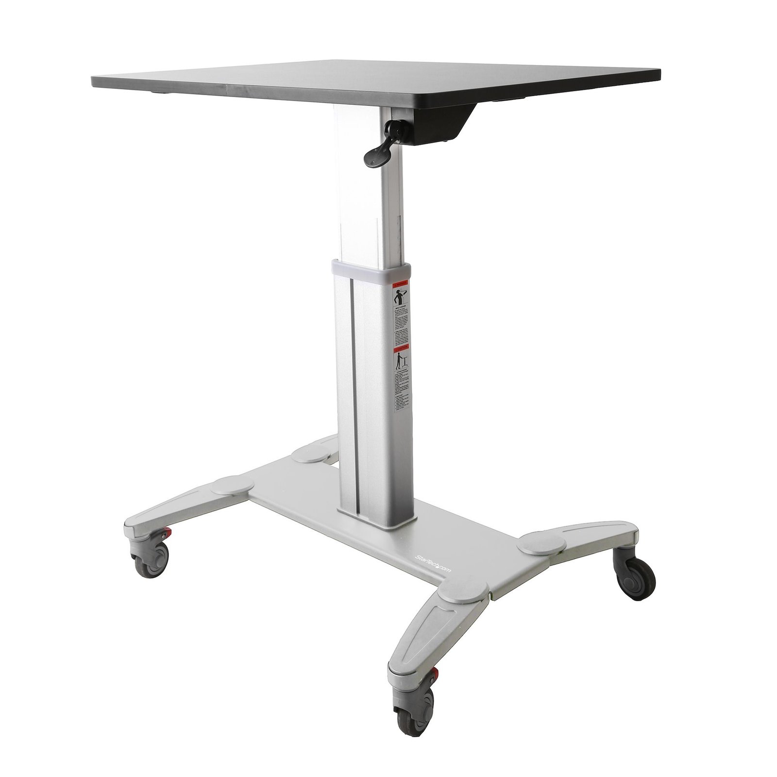 Startech Canada StarTech.com Mobile Standing Desk - Portable Sit Stand Ergonomic Height Adjustable STSCART