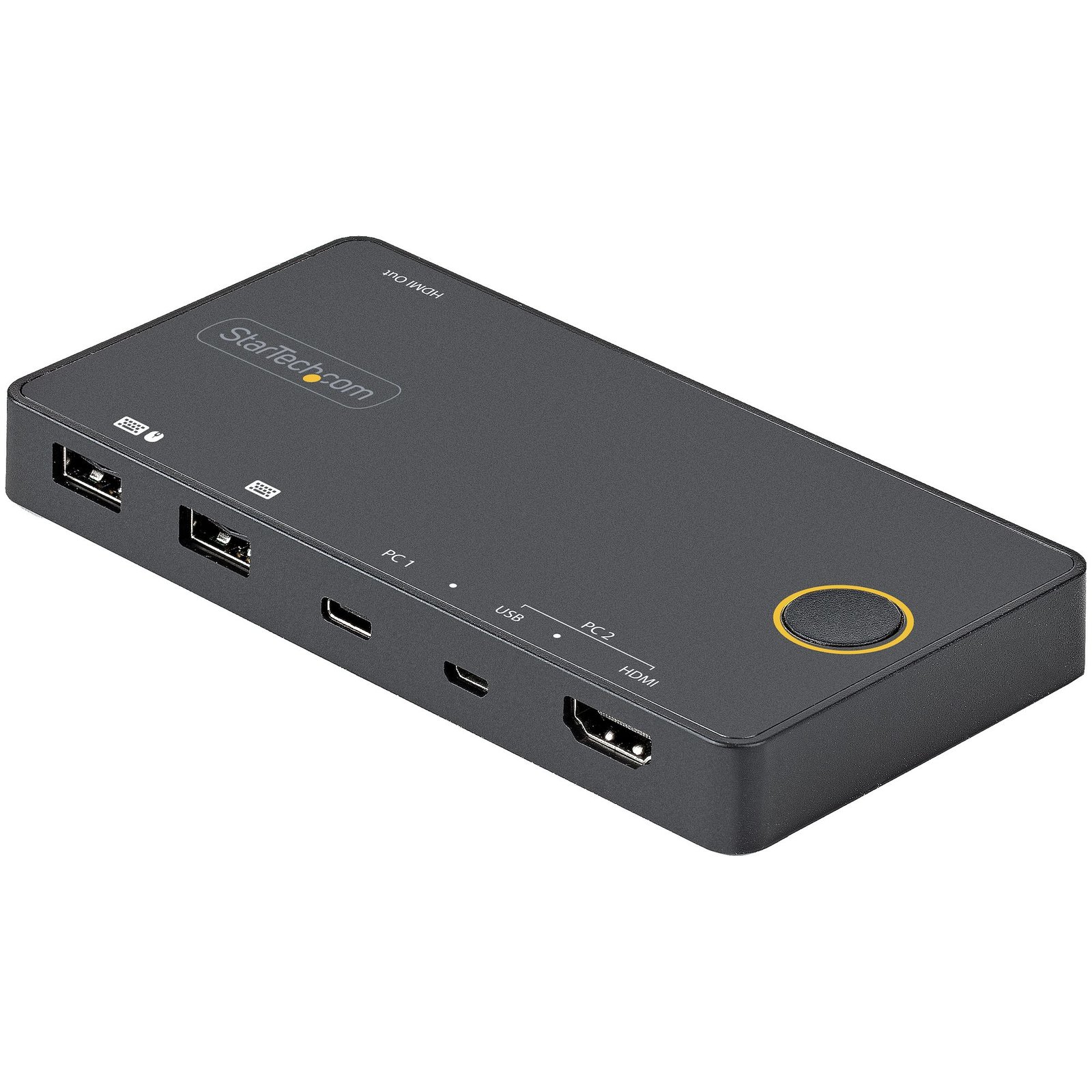 Startech Canada StarTech.com 2 Port Hybrid USB-A + HDMI & USB-C KVM Switch - Single 4K 60Hz 2.0 SV221HUC4K
