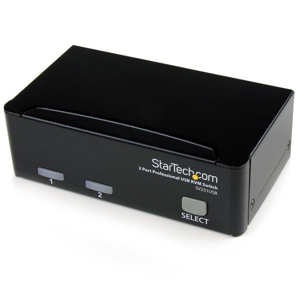 Startech Canada StarTech.com 2 Port Professional USB KVM Switch Kit with Cables - TAA SV231USB