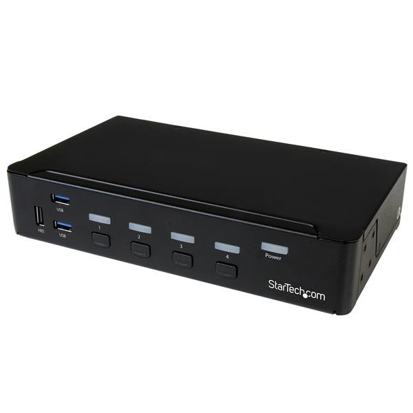 Startech Canada StarTech.com 4-Port DisplayPort KVM Switch - USB 3.0 - 4K 30Hz - TAA SV431DPU3A2