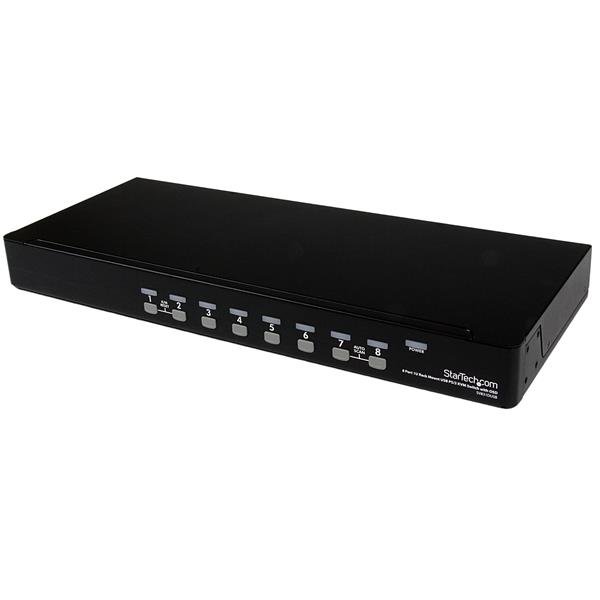 Startech Canada StarTech.com 8 Port 1U Rackmount USB PS/2 KVM Switch with OSD - TAA SV831DUSB