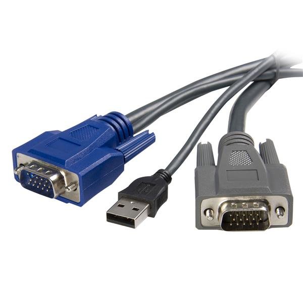 Startech Canada StarTech.com 6 ft Ultra-Thin USB VGA 2-in-1 KVM Cable SVUSBVGA6