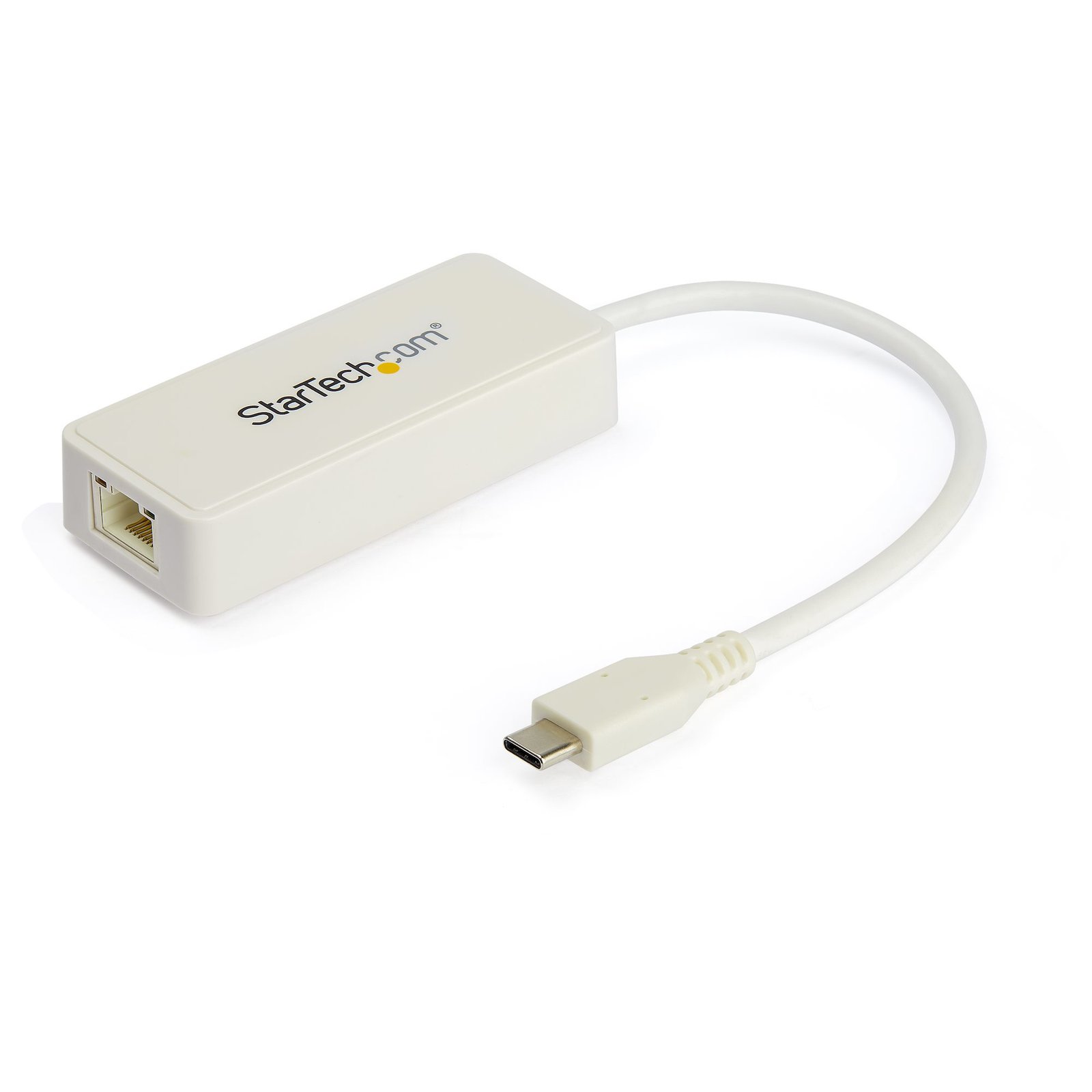 Startech Canada StarTech.com USB C to Gigabit Ethernet Adapter w/USB A Port - White 1Gbps NIC US1GC301AUW