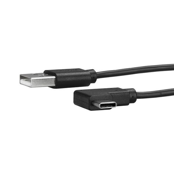 Startech Canada StarTech.com 3ft (1m) USB-A to USB-C Charging Cable, Right-Angled, Charge & Sync, USB2AC1MR