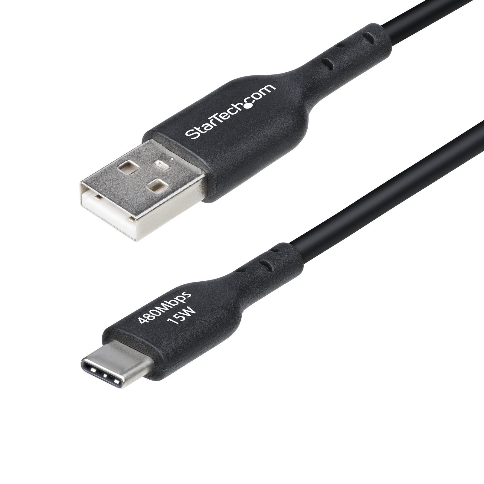 Startech Canada StarTech.com 3ft (91cm) USB-A to USB-C Charging Cable, Charge & Sync, 3A, USB 2.0, USB2AC3FBKE