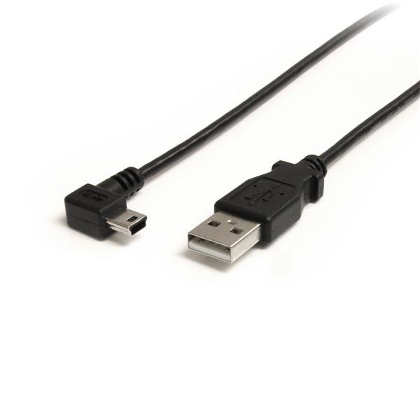 Startech Canada StarTech.com 3 ft Mini USB Cable - A to Right Angle B USB2HABM3RA
