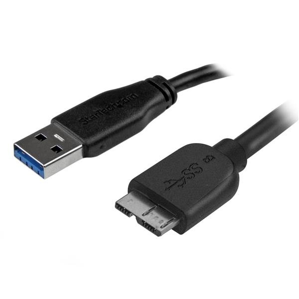 Startech Canada StarTech.com Slim Micro USB 3.0 Cable - M/M - 2m (6ft) USB3AUB2MS