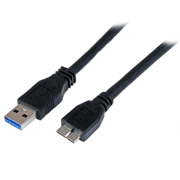 Startech Canada StarTech.com 1m (3ft) Certified SuperSpeed USB 3.0 (5Gbps) A to Micro B Cable - M/M USB3CAUB1M