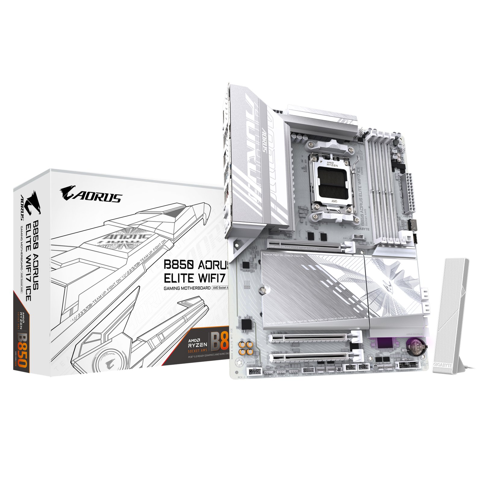 GIGABYTE B850 AORUS ELITE WIFI7 ICE Motherboard B850AORUSELITEWIFI7I