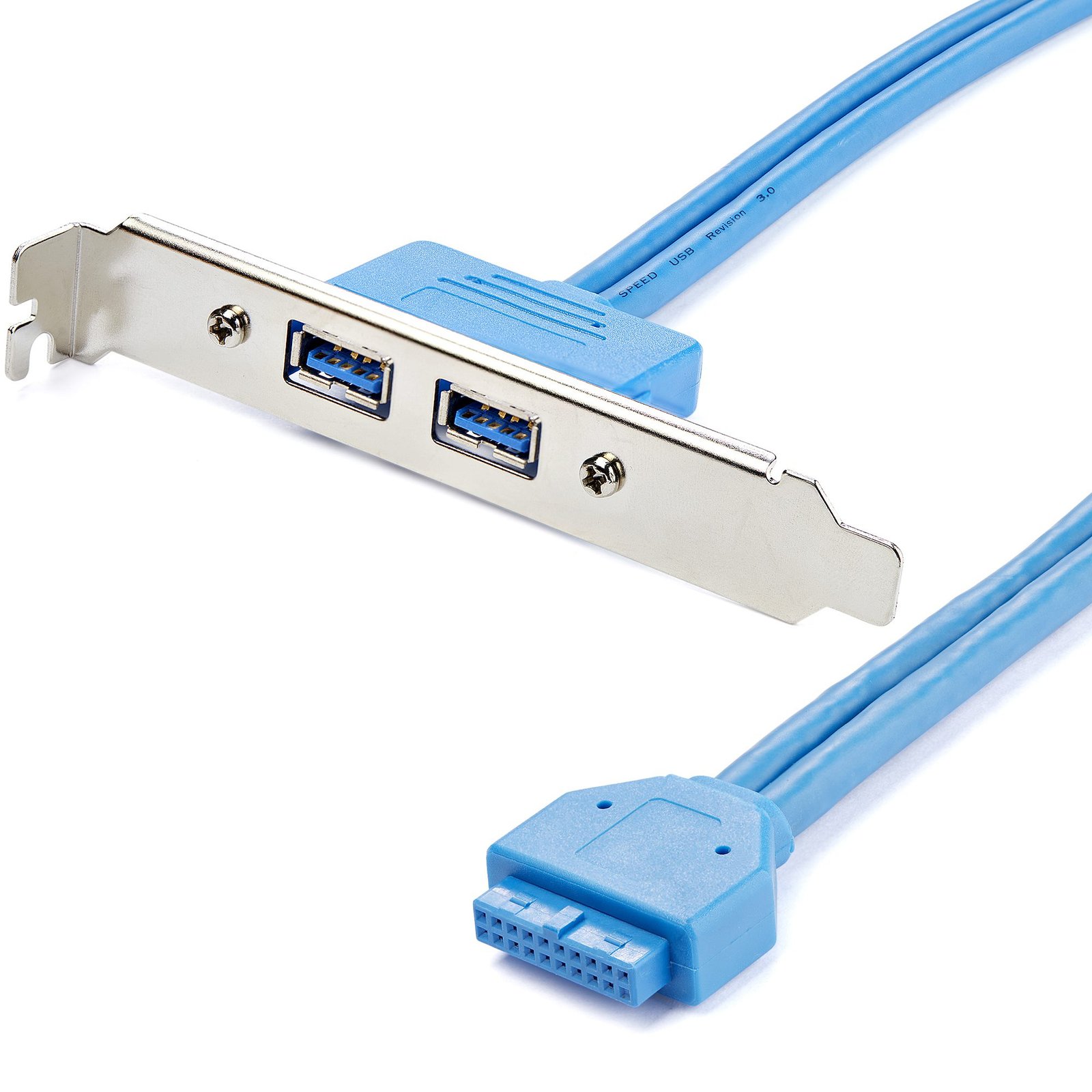 Startech Canada StarTech.com 2 Port USB 3.0 (5Gbps) A Female Slot Plate Adapter USB3SPLATE