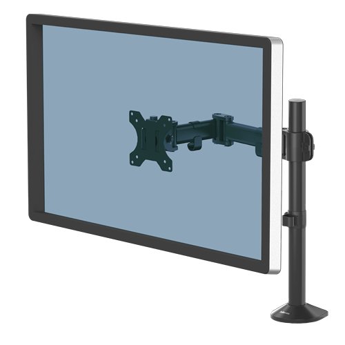 Fellowes Reflex Monitor Arm - Mount for 8KG 32 Inch Screens - Adjustable Desk - Tilt 45° Pan 180° 8502501