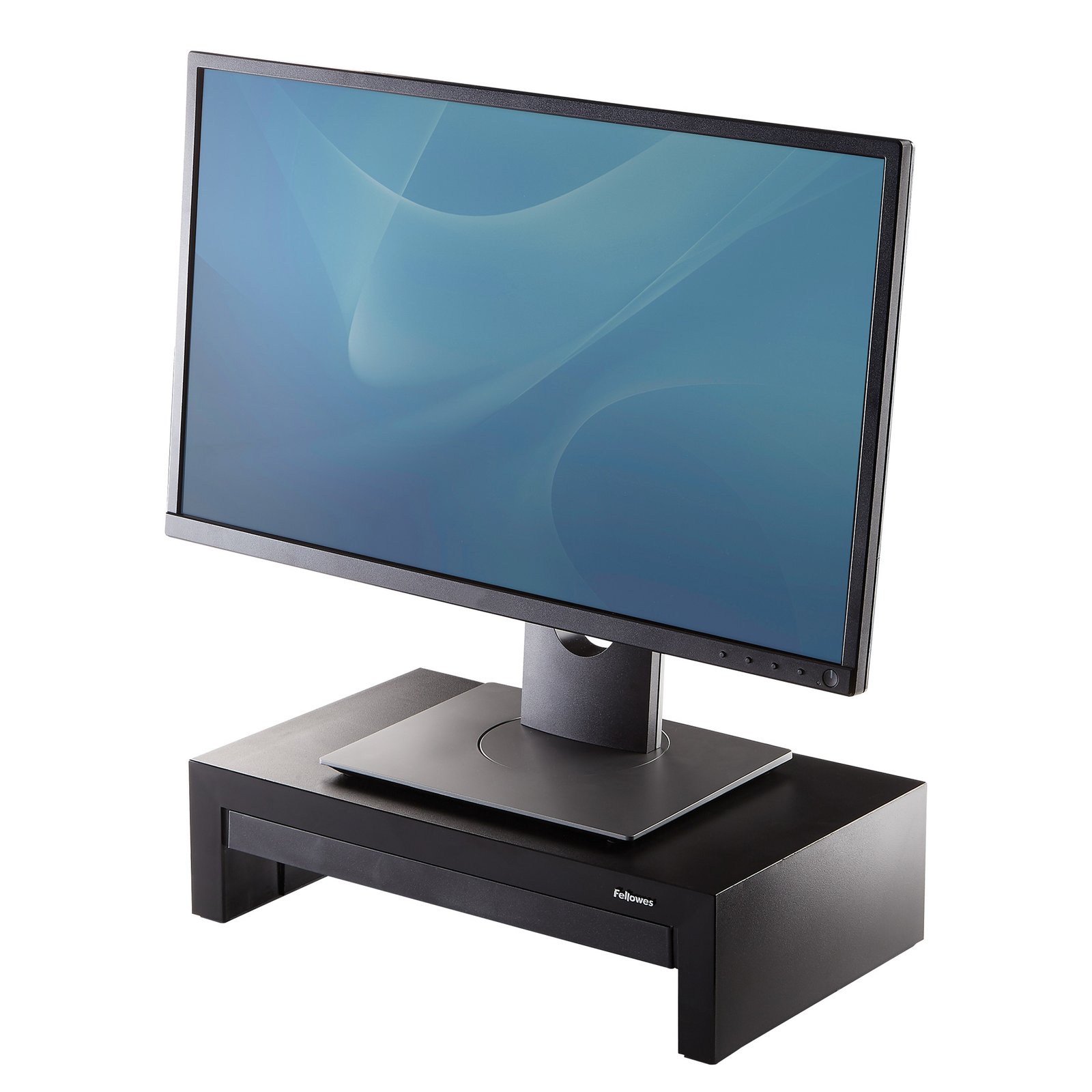 Fellowes Computer Monitor Stand with 3 Height Adjustments - Designer Suites Riser Storage Tray - 8038101