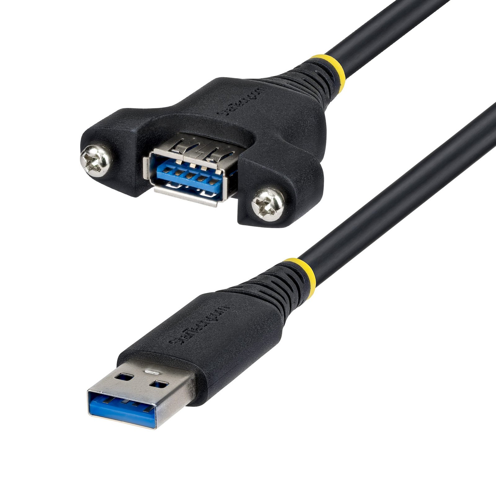 Startech Canada StarTech.com 2m Panel Mount USB Cable A to M/F, USB-A Male Female Extension 5Gbps USBPNLAFAM2M