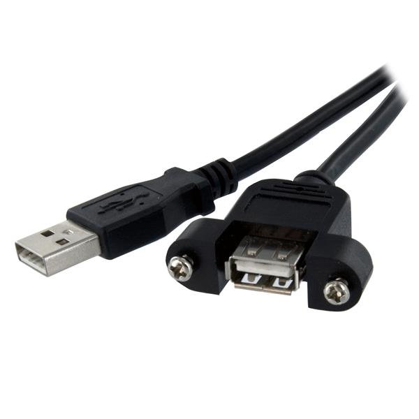 Startech Canada StarTech.com 3 ft Panel Mount USB Cable A to - F/M USBPNLAFAM3
