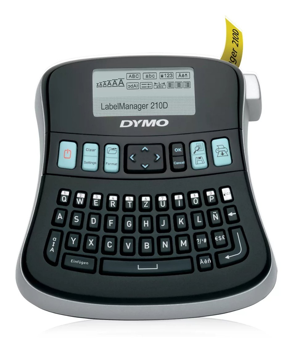 DYMO LabelManager 210D label printer Thermal transfer 12 mm/sec Wireless D1 QWERTY 1738976