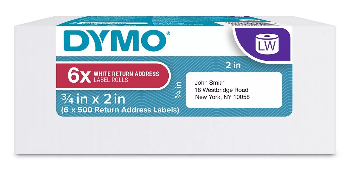 DYMO 2050766 printer label White Self-adhesive