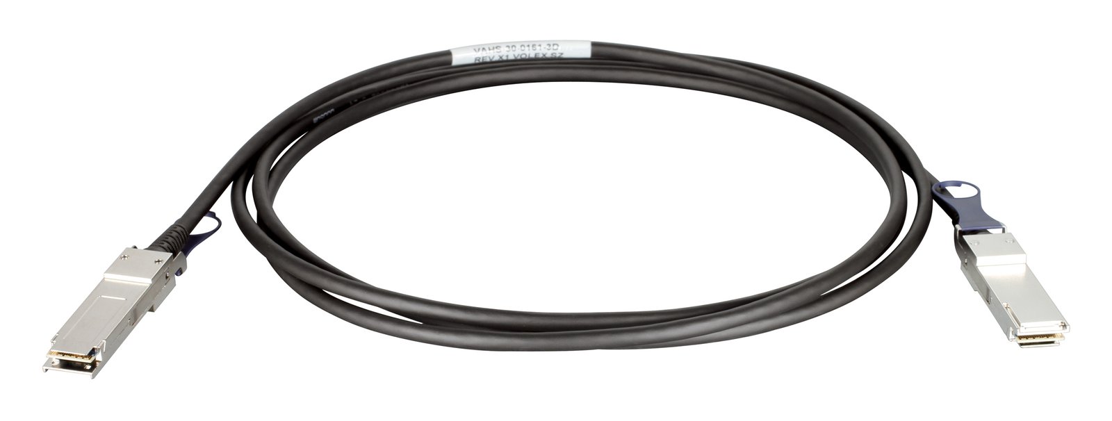 D-Link QSFP+, 3m InfiniBand/fibre optic cable Black DEM-CB300QXS
