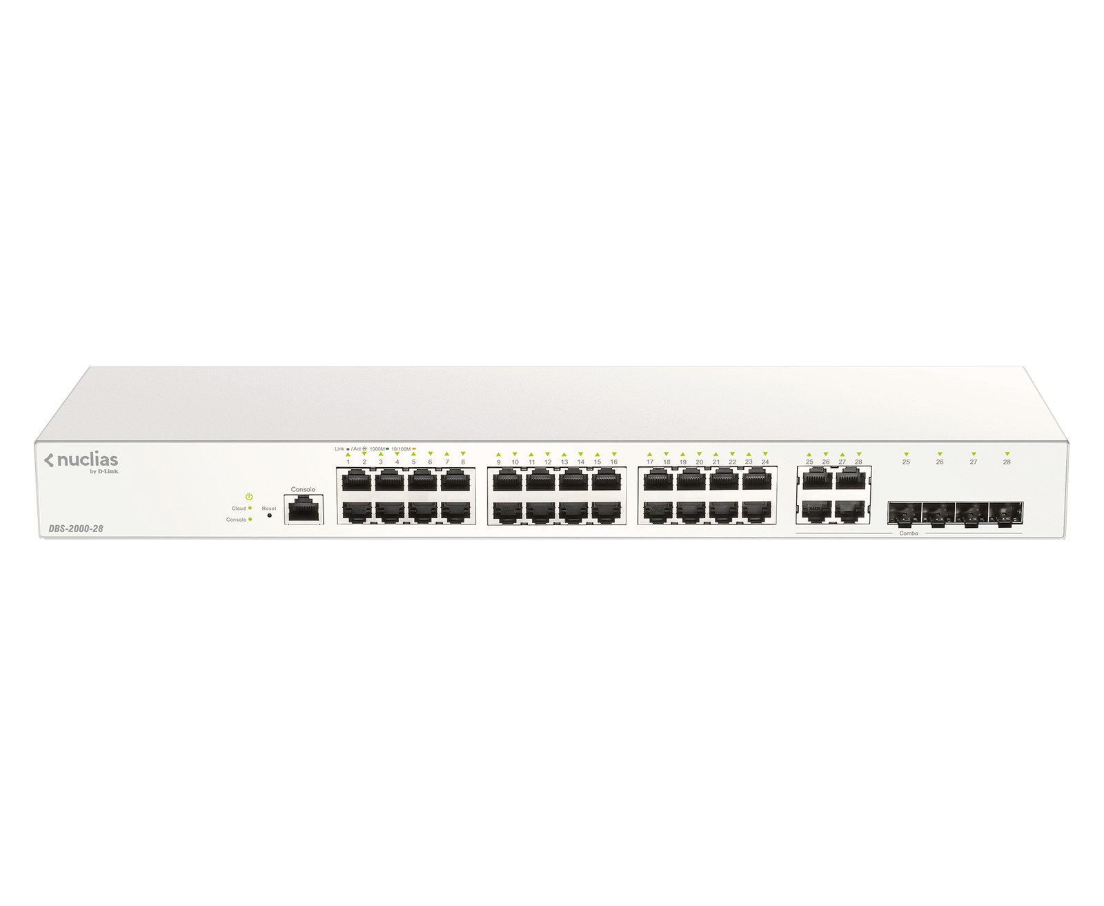 D-Link 28-Port Gigabit Nuclias Smart Managed Switch including 4x 1G Combo Ports DBS-2000-28