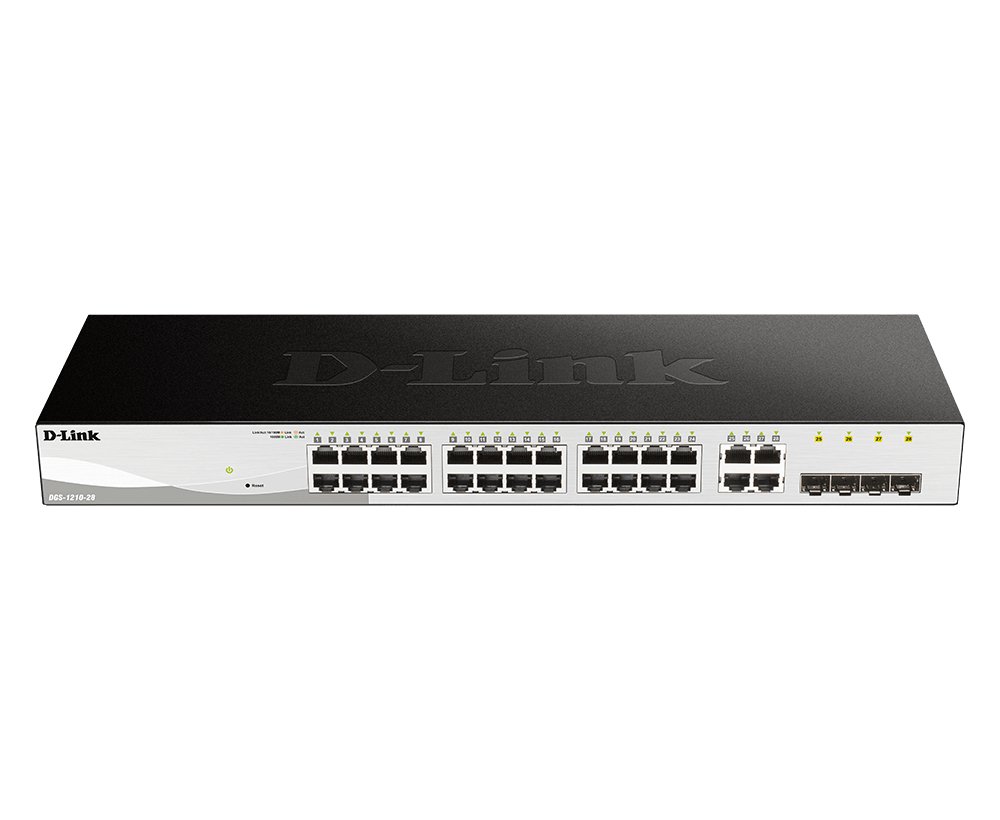 D-Link 28-Port Gigabit Smart Managed Switch including 4 Combo Ports DGS-1210-28