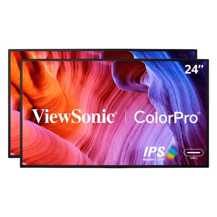 Viewsonic Canada VP2468a_H2 computer monitor 61 cm (24") 1920 x 1080 pixels Full HD LED Black