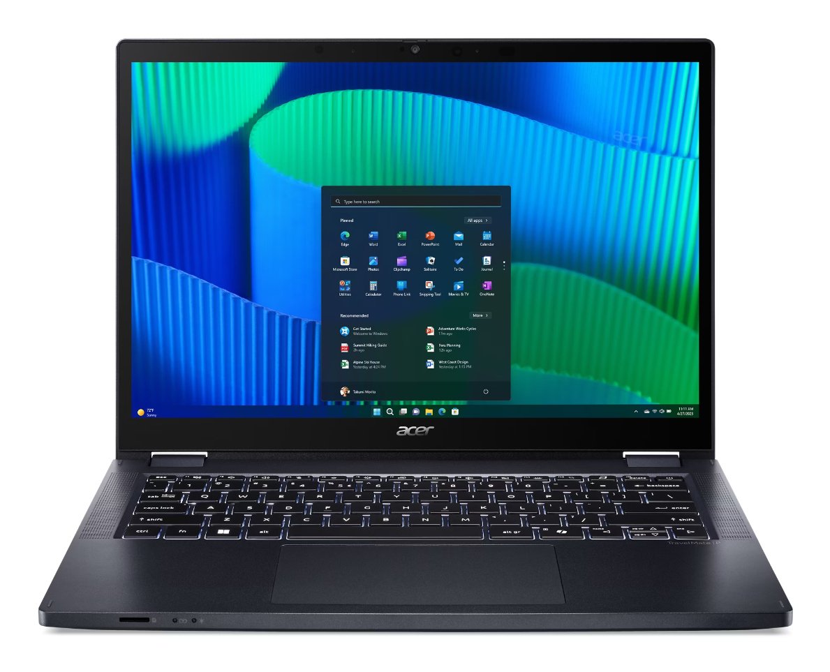 Acer TravelMate TMP414RN-54-56G9 Intel Core Ultra 5 125U Hybrid (2-in-1) 35.6 cm (14") Touchscreen NX.B6HAA.001