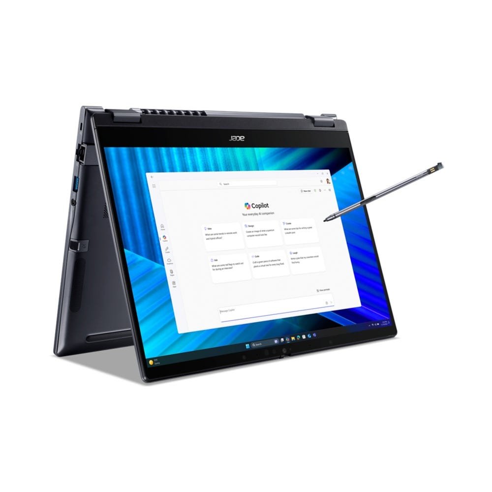 Acer TravelMate TMP414RN-55-52RS Intel Core Ultra 5 225U Hybrid (2-in-1) 35.6 cm (14") Touchscreen NX.BNLAA.001