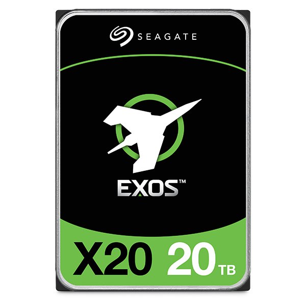 Seagate Enterprise Exos X20 internal hard drive 20 TB 7200 RPM 3.5" Serial ATA III ST20000NM007D