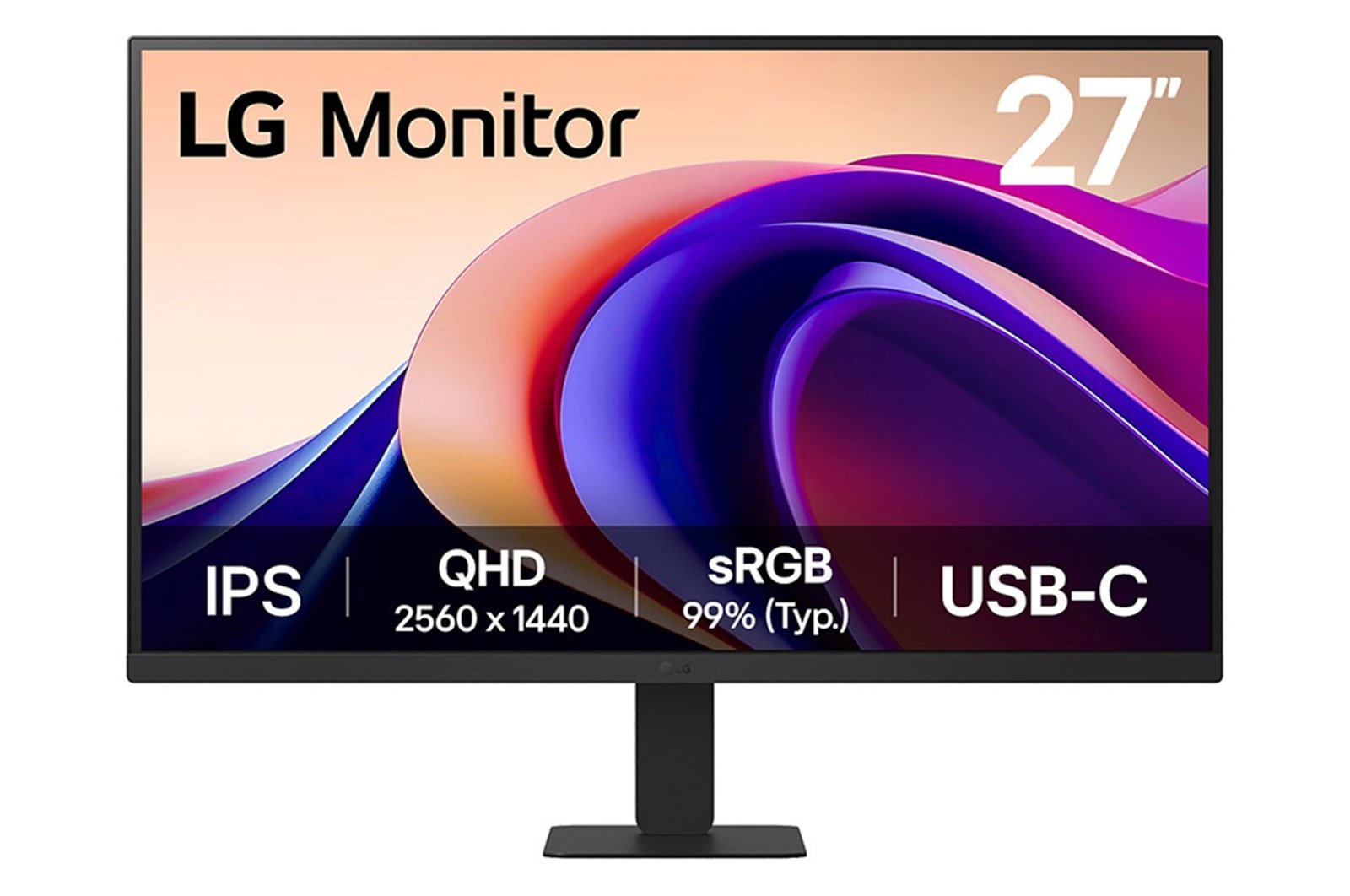 LG 27'' QHD Monitor computer 68.6 cm 2560 x 1440 pixels Quad HD Black 27U631A-B