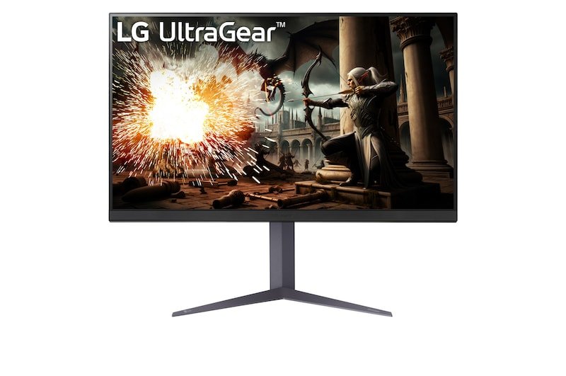 LG 32” UltraGear™ QHD IPS 180Hz Gaming Monitor, 1ms (GtG), DisplayHDR™ 400, Black 32GS75QN-B