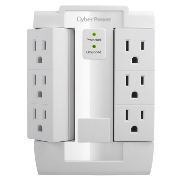 CyberPower CSB600WS surge protector White 6 AC outlet(s) 125 V