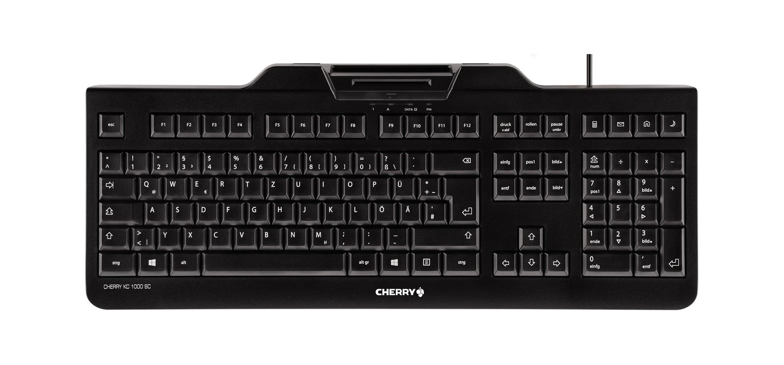 CHERRY KC 1000 SC keyboard USB English Black JK-A0104EU-2