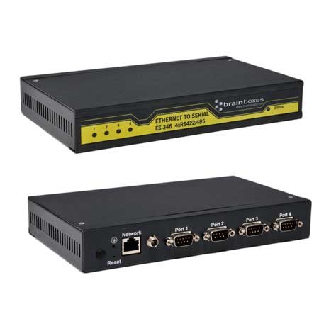 Brainboxes ES-346 4 Port RS422/485 Ethernet to Serial Adapter