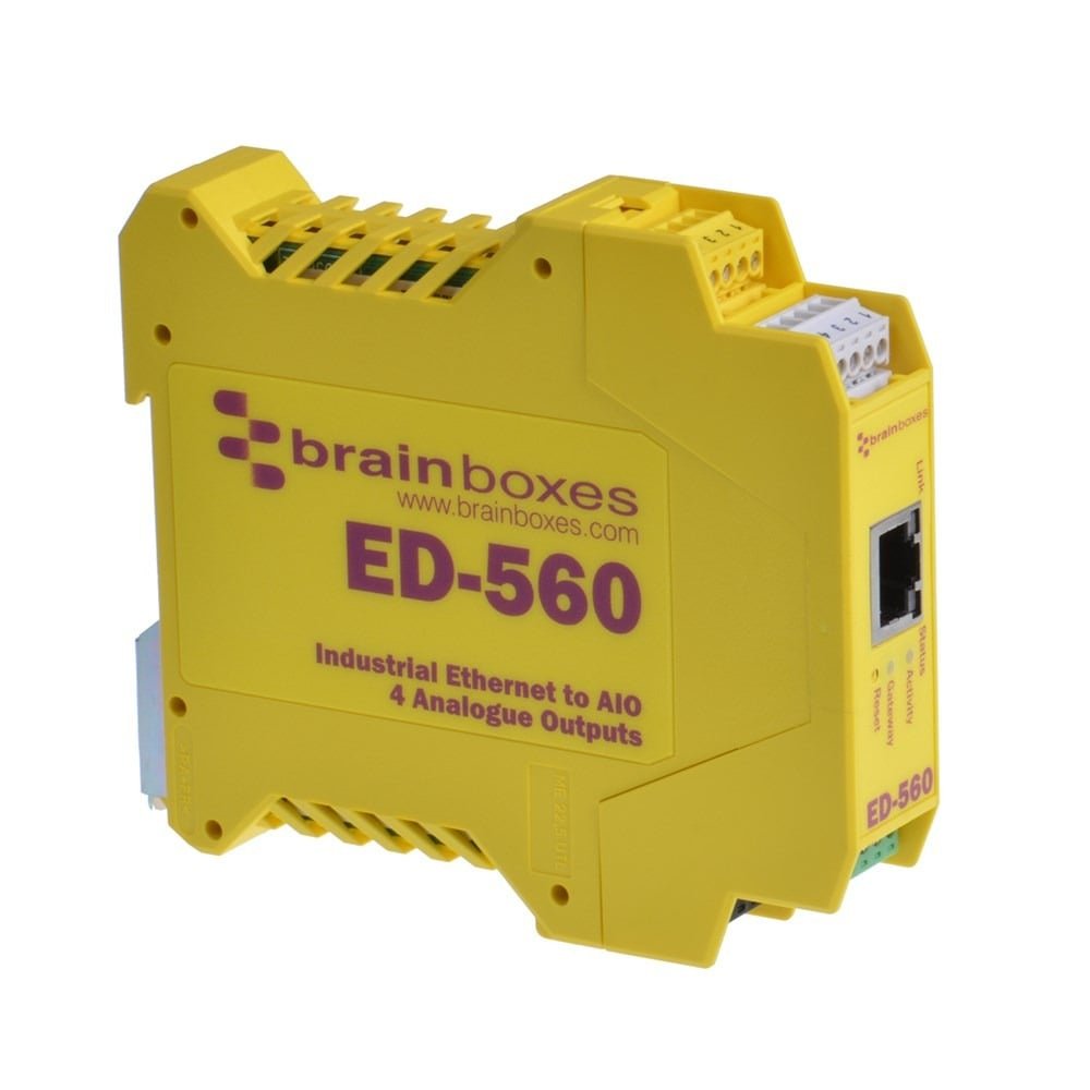Brainboxes ED-560 Ethernet to 4 Analogue Outputs + Serial Gateway