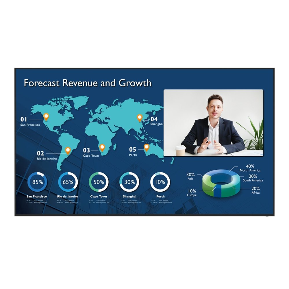 BenQ CS6501 Signage Display Digital flat panel 165.1 cm (65") 450 cd/m² 4K Ultra HD Black