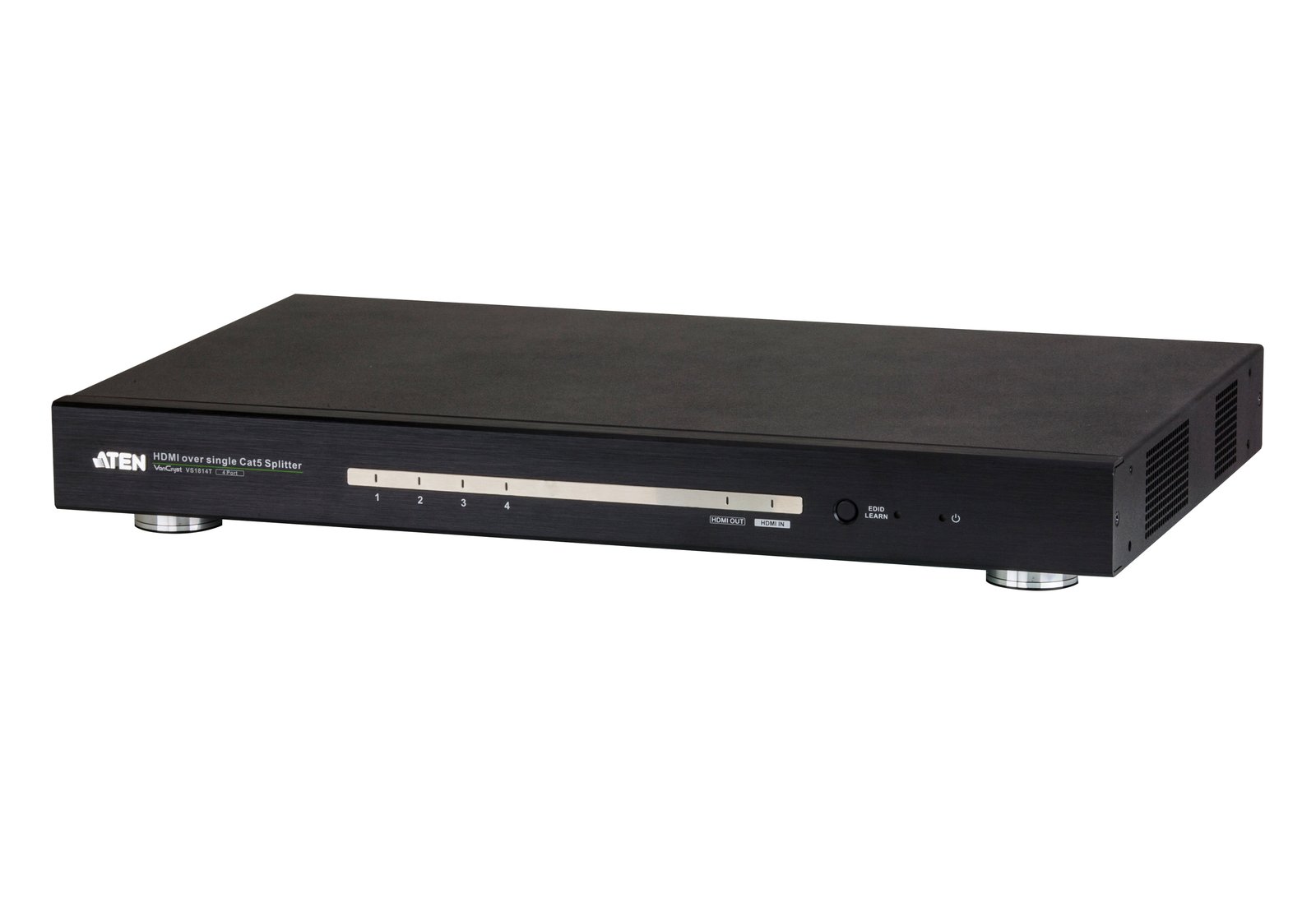 ATEN 4-Port HDMI CAT5e/6 Splitter over Single Cat Cable / 4K / RS232 / HDBaseT VS1814T