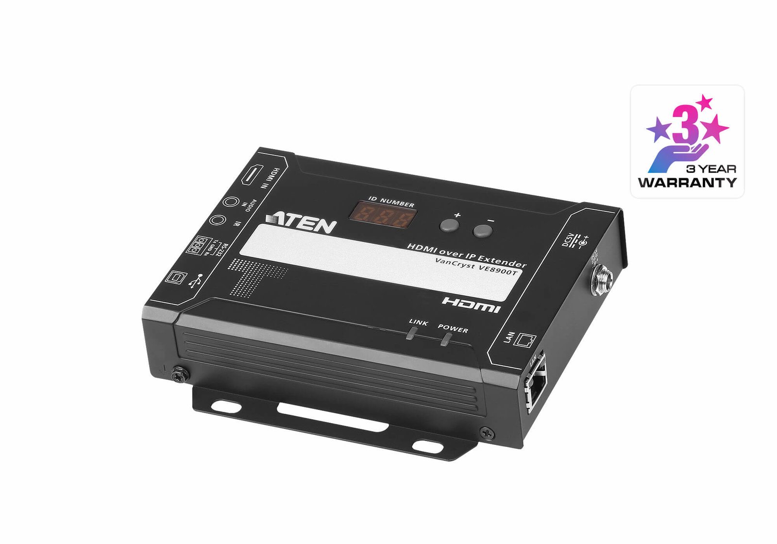 ATEN VE8900T AV extender transmitter Black