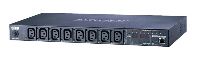 ATEN 1U 10A 8 Outlet Switched Bank Metered PDU + Free Eco Manager Software PE6108G
