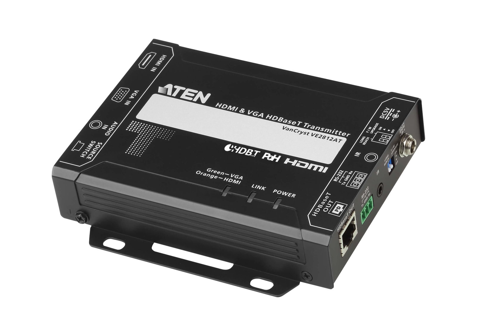 ATEN VE2812AT AV extender transmitter Black