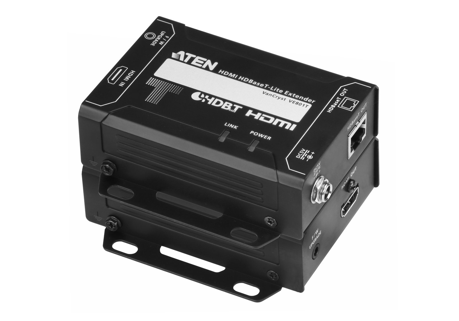 ATEN VE801 AV extender transmitter & receiver Black