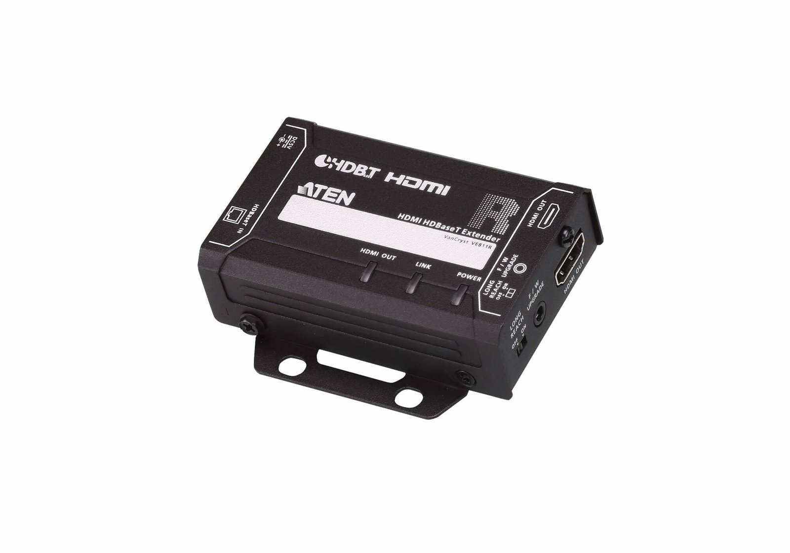 ATEN VE811R AV extender receiver Black