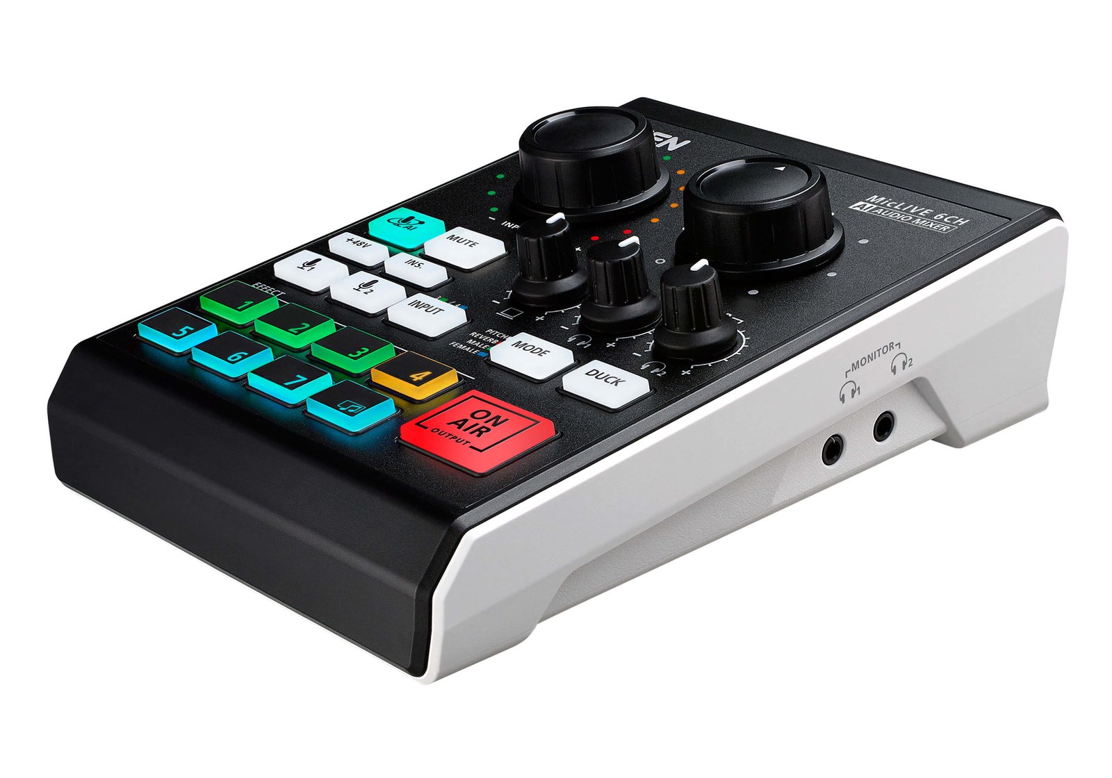 ATEN Podcast AI Audio Mixer | MicLIVE 6-CH UC8000