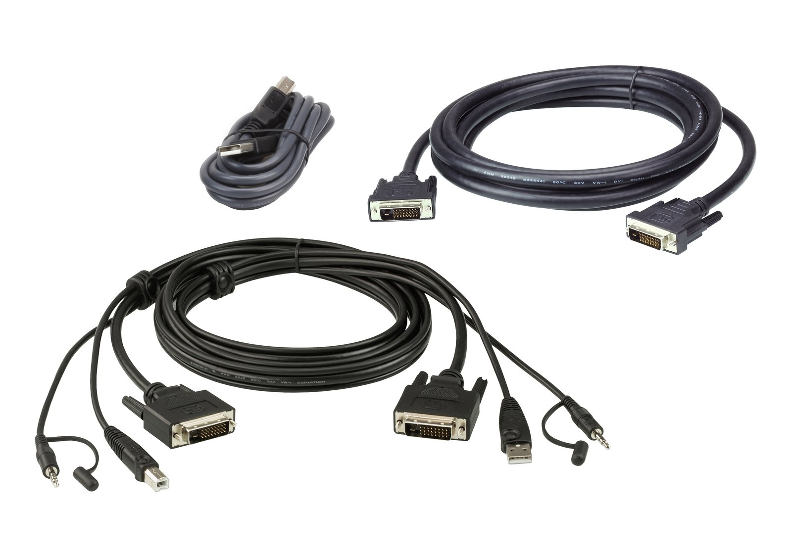 ATEN DVI-D Dual Link Display Secure KVM; 1,8M USB 2L7D02UDX3