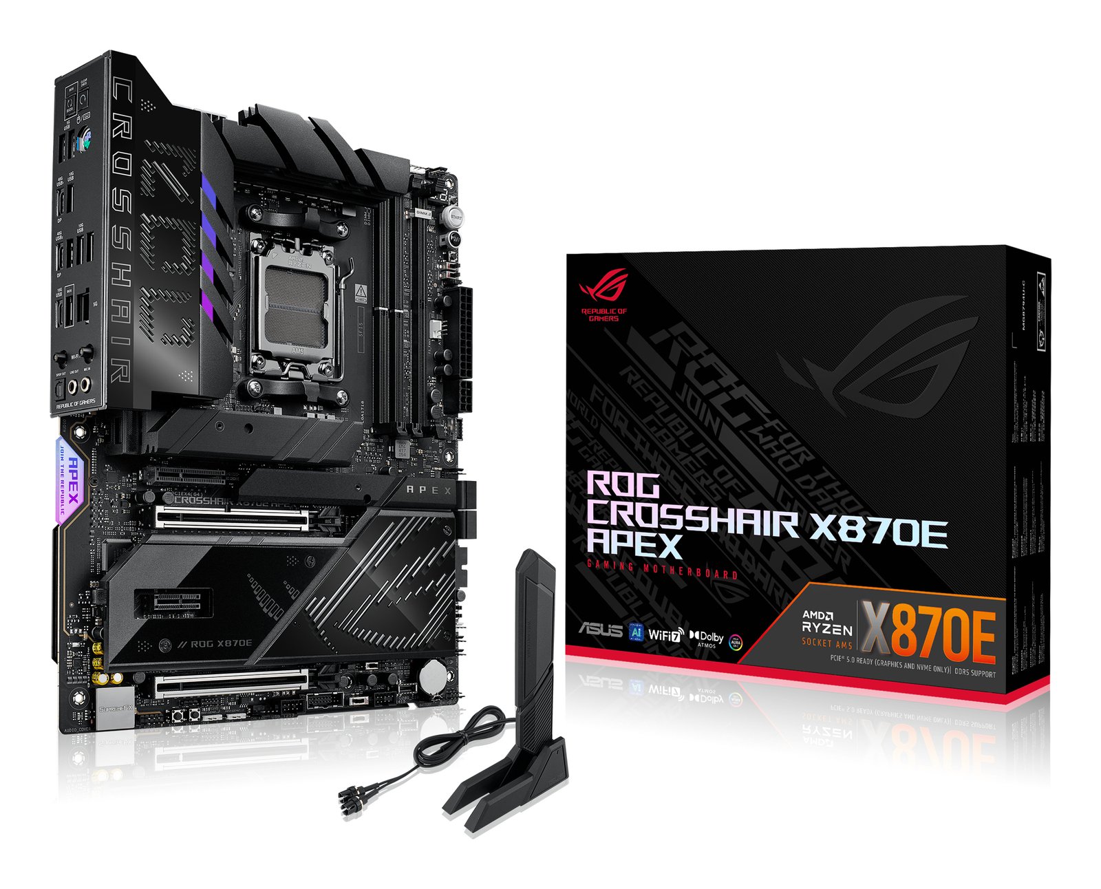 ASUS ROG CROSSHAIR X870E APEX AMD Socket AM5 ATX ROGCROSSHAIRX870EAPE