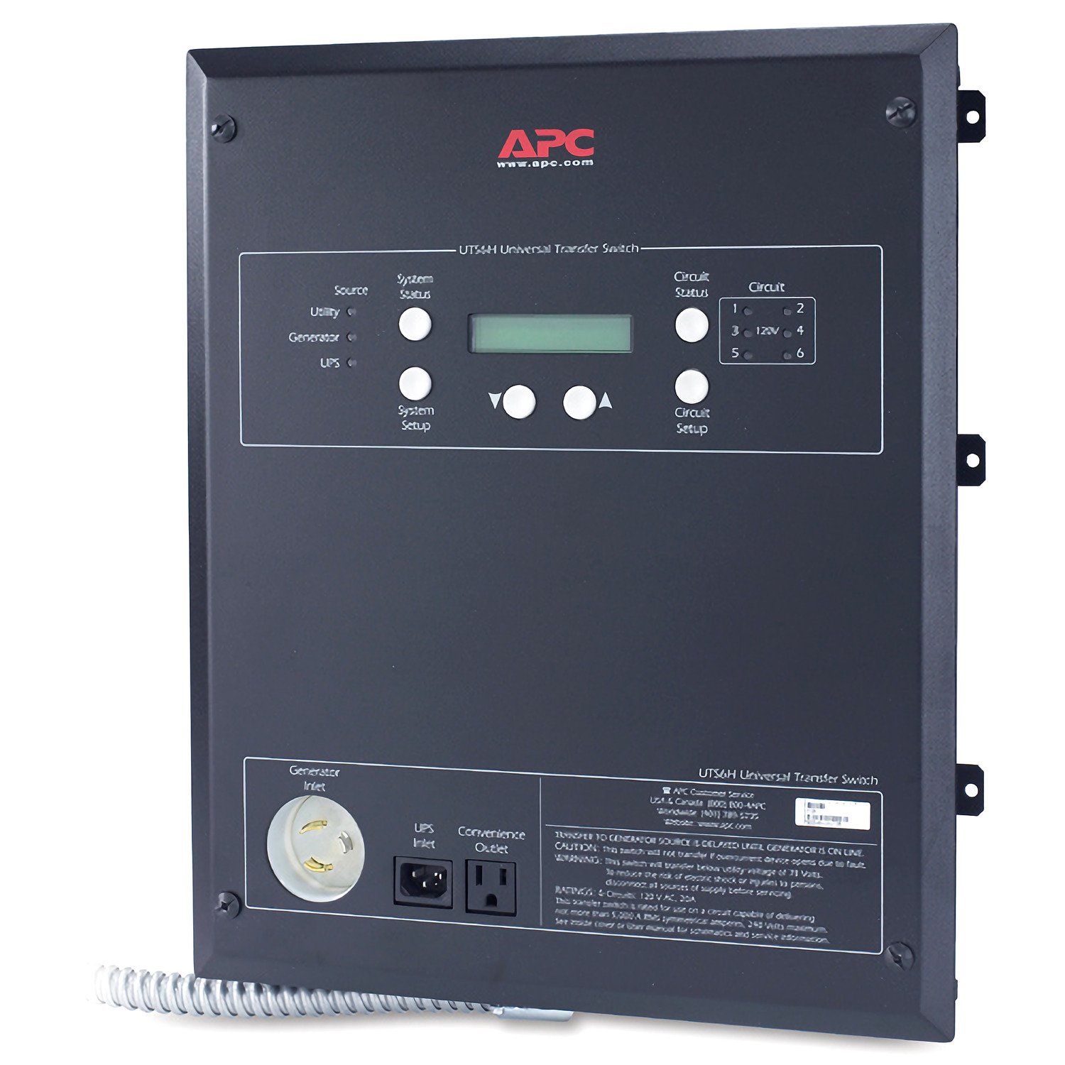 APC by Schneider Electric UTS6H Automatic Transfer Switch (ATS)