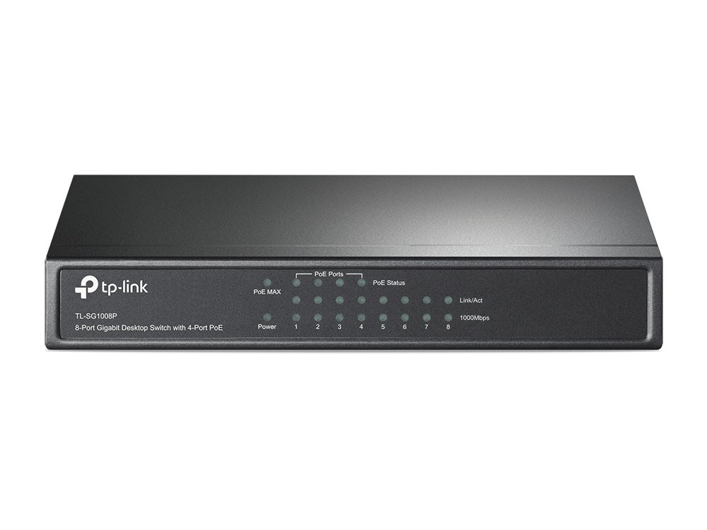 TP-Link 8-Port Gigabit Desktop PoE Switch with 4-Port TL-SG1008P