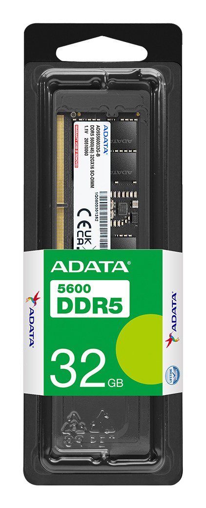 ADATA TECHNOLOGY LA AD5S560032G-S memory module 32 GB 1 x DDR5 262-pin SO-DIMM ECC